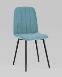 Стул Easy велюр Пыльно-голубой